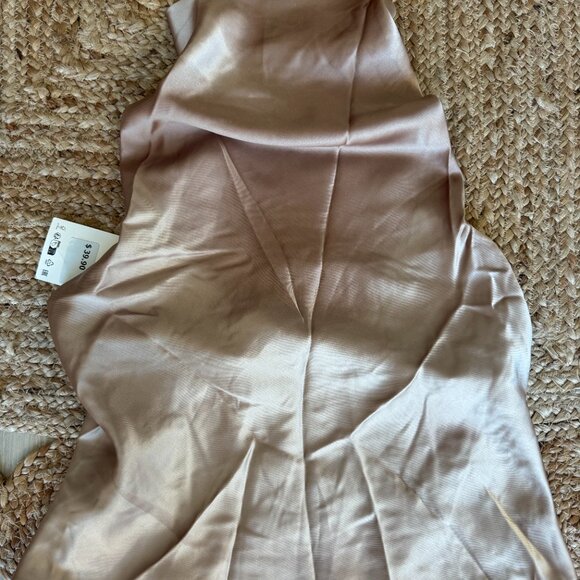 ZARA Mid-camel Satin Effect Halter Top – Size M – NWT Brand New with Tags - Picture 10 of 12